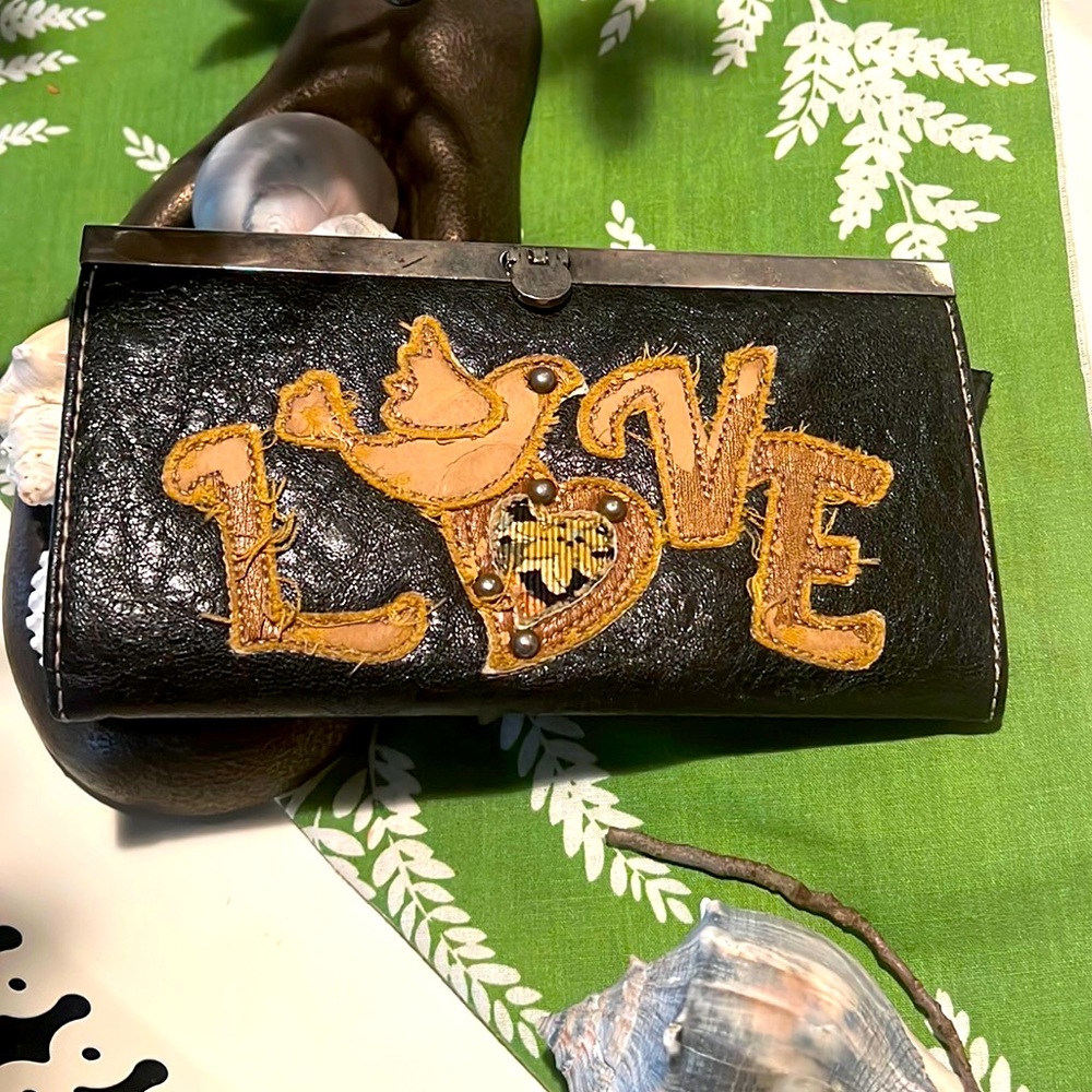 Love Black Boho Wallet